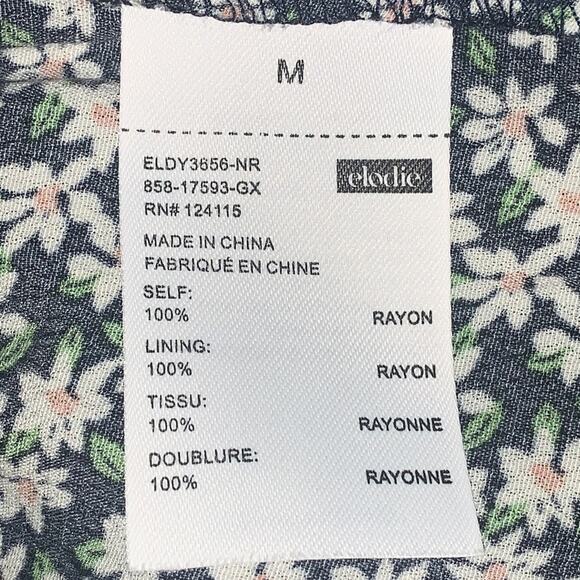 Elodie NWOT Summer Dress Fit and Flair Sleeveless Floral Print Pullover Size M - Picture 8 of 8